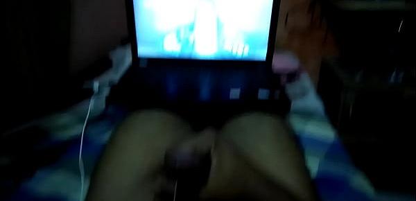 tamil guy masturbates watching porn cums full on stomach